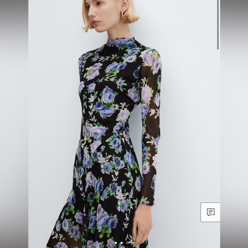 New with tags Floral Midi Dress (Mango) Size 6